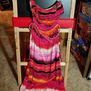 TRIXXI Maxi Off Shoulder Braided Belted Small